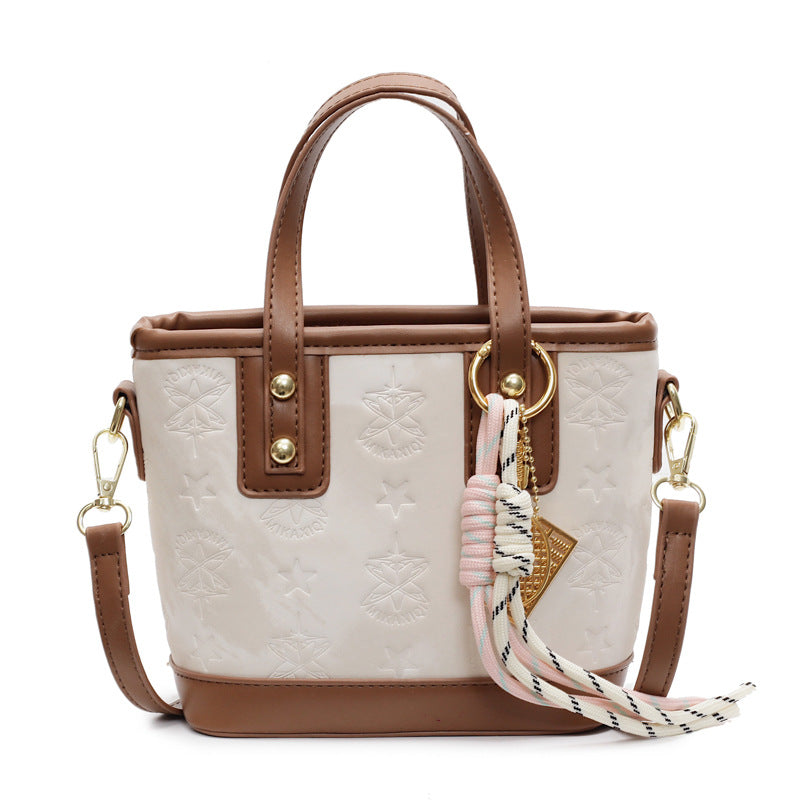 Ladies mini bag in playful design with decorative charm-https://detail.1688.com/offer/895333034201.html-Calm Wears-Rosa-Size: With pendant-Calm Wears