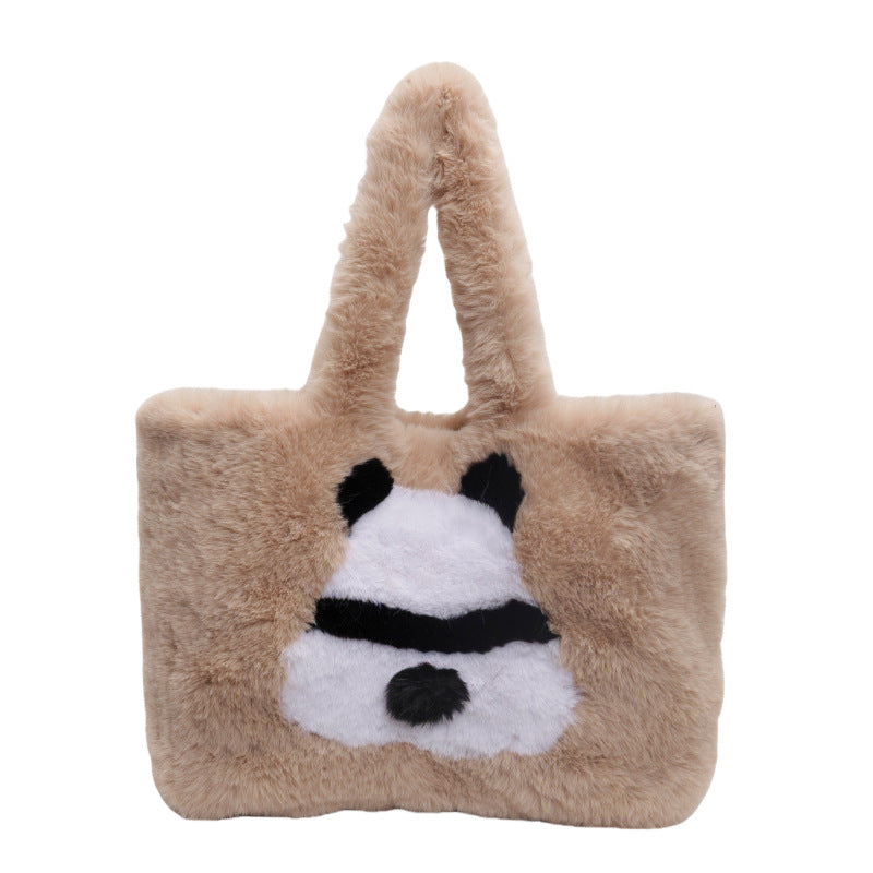 Plush shopping bag
