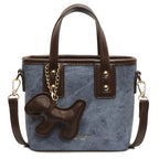 Women's mini handbag with removable charm