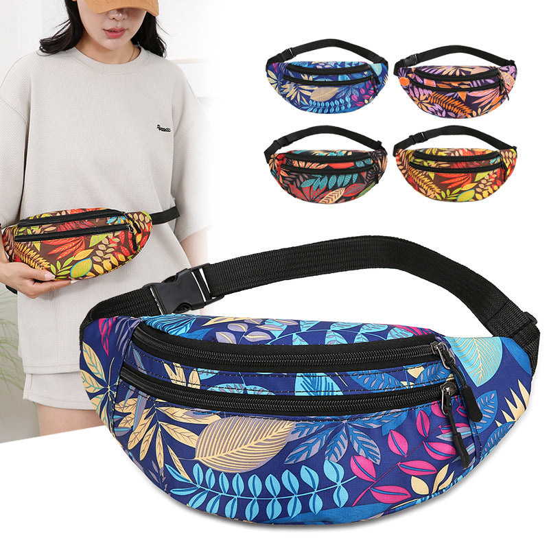 Floral Print Utility Fanny Pack