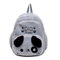 Plush backpack with dog design