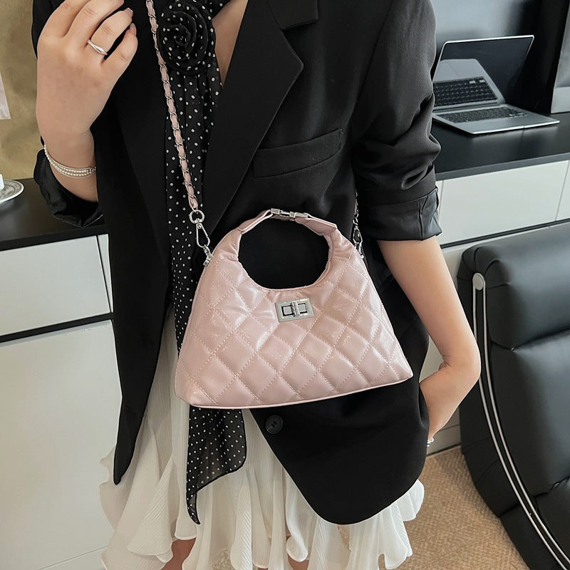 Women Mini-Bag with elegant quilted design and stylish chain closure-https://detail.1688.com/offer/978384120165.html-Calm Wears-Rosa-nothing-Calm Wears