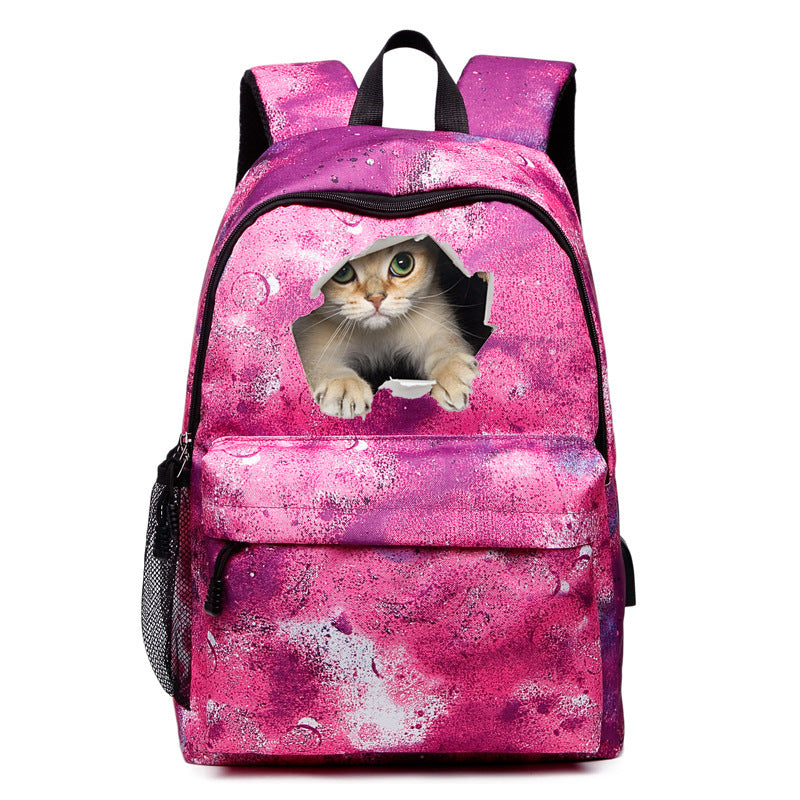 Cat-Themed Adventure Backpack