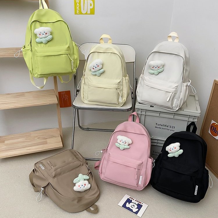 Cute Plush Flower Backpack