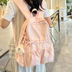City backpack with innovative compartment system and adjustable carrying straps