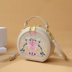 Vintage Floral Embroidered Handbag