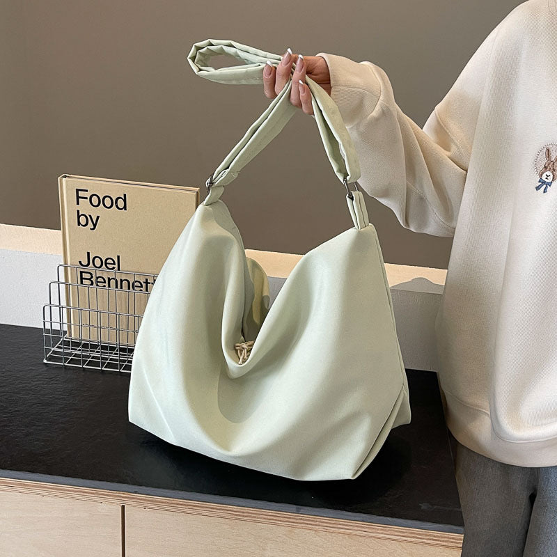 Contoured Soft Fabric Shoulder Bag Calm Wears
