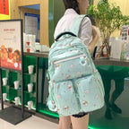 Plush backpack with playful animal motif