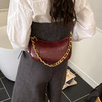 Women's shoulder bag with elegant chain accent-https://detail.1688.com/offer/1011424470777.html-Calm Wears-Braun-nothing-Calm Wears