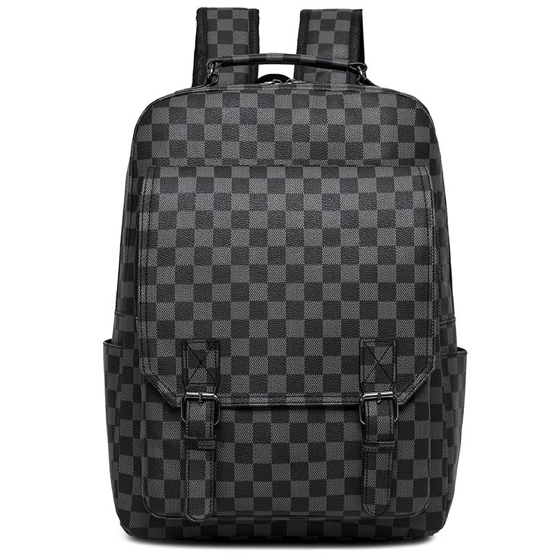 Stylish Checkerboard Laptop Backpack