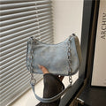 Vintage-Inspired Denim Hobo Bag