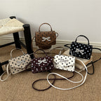WoElegant Polka Dot Handheld Satchel Bag