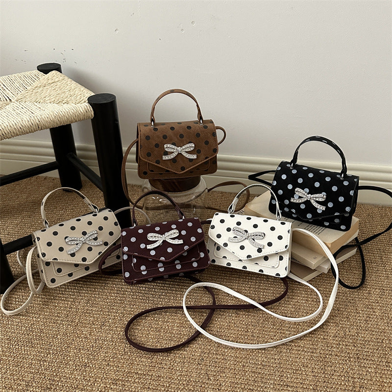 WoElegant Polka Dot Handheld Satchel Bag
