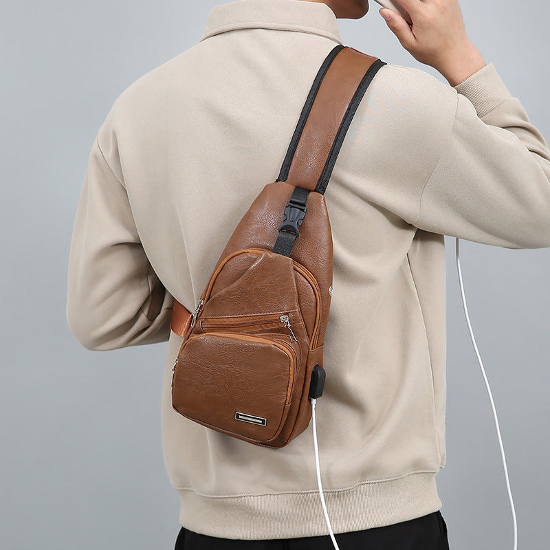 Multi-Compartment Stylish Sling Bag