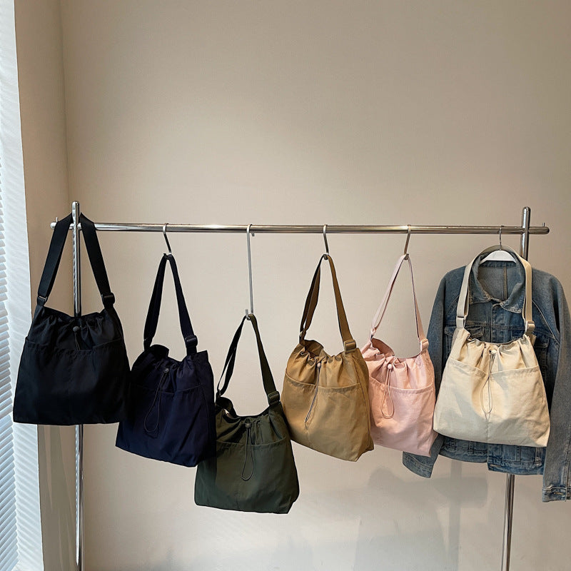 Adjustable Drawstring Shoulder Bag Calm Wears
