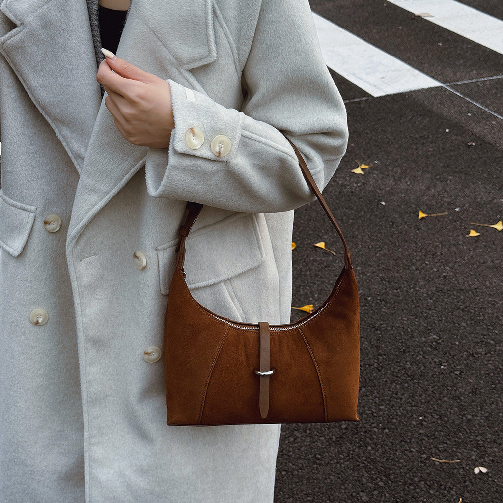 Women high-quality hobo bag made of suede-https://detail.1688.com/offer/994038237310.html-Calm Wears-Braun-nothing-Calm Wears