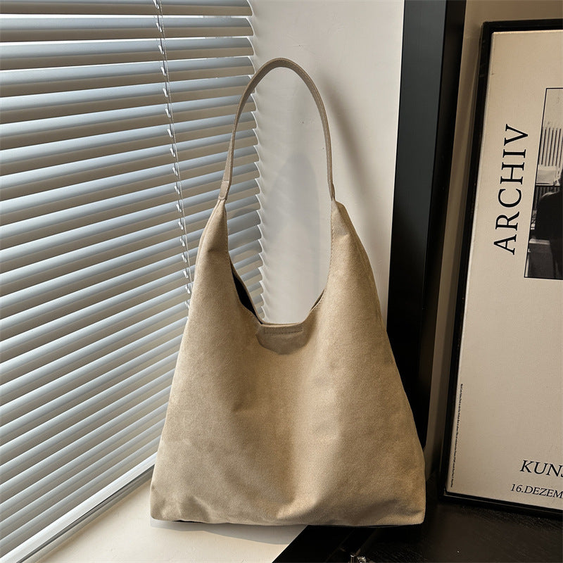 Suede Slouchy Hobo Bag
