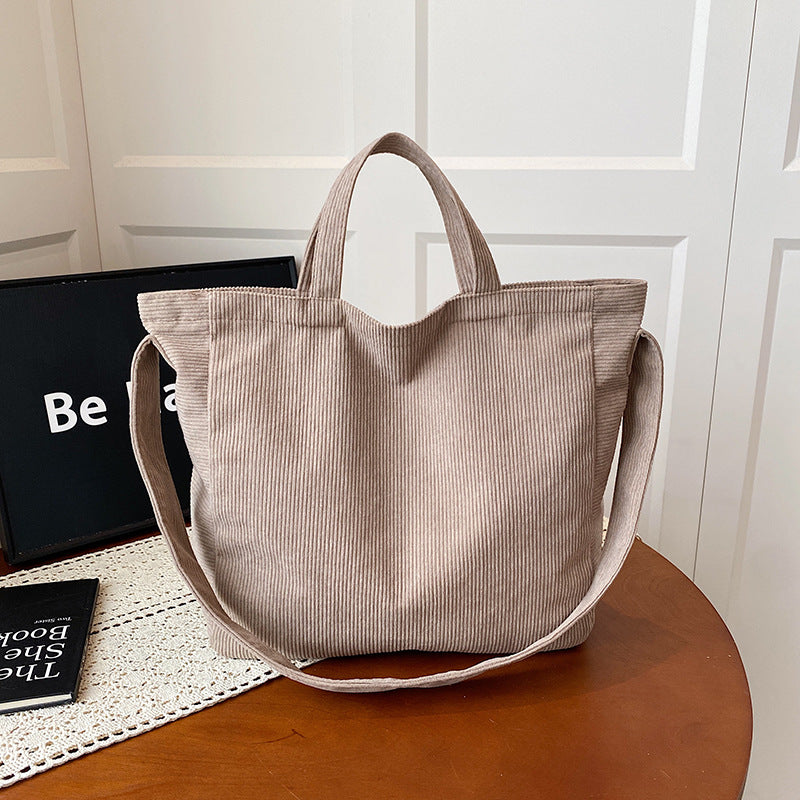 WoSoft Corduroy Tote Bag
