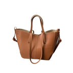 Textured Leather Everyday Tote Bag