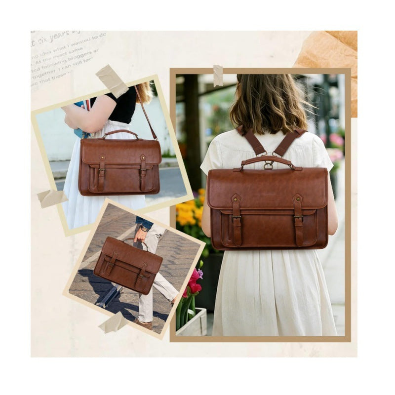 Elegant Laptop Briefcase with Multifunctional Compartments