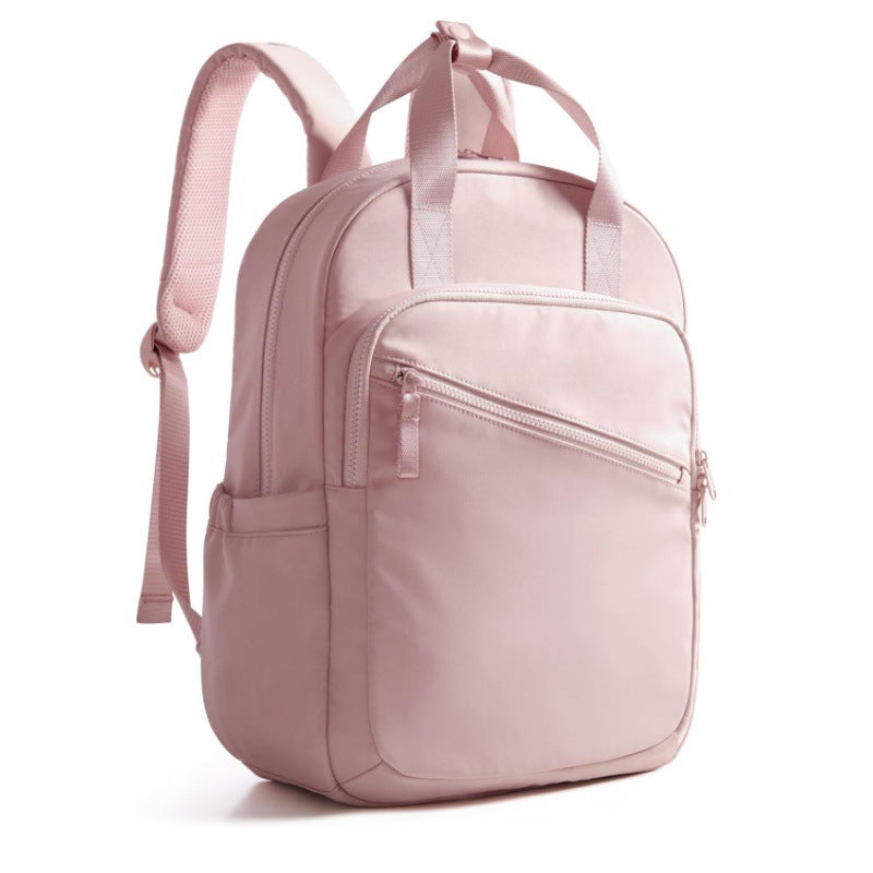 Multifunctional backpack with reinforced shoulder straps and ergonomic design