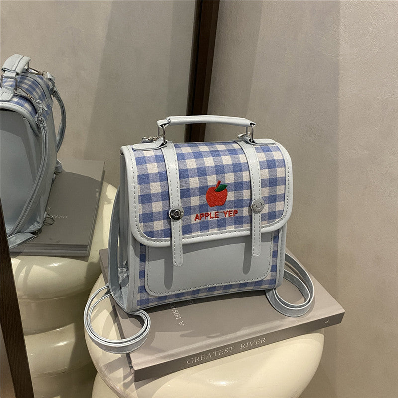 Playful Checked Mini Backpack