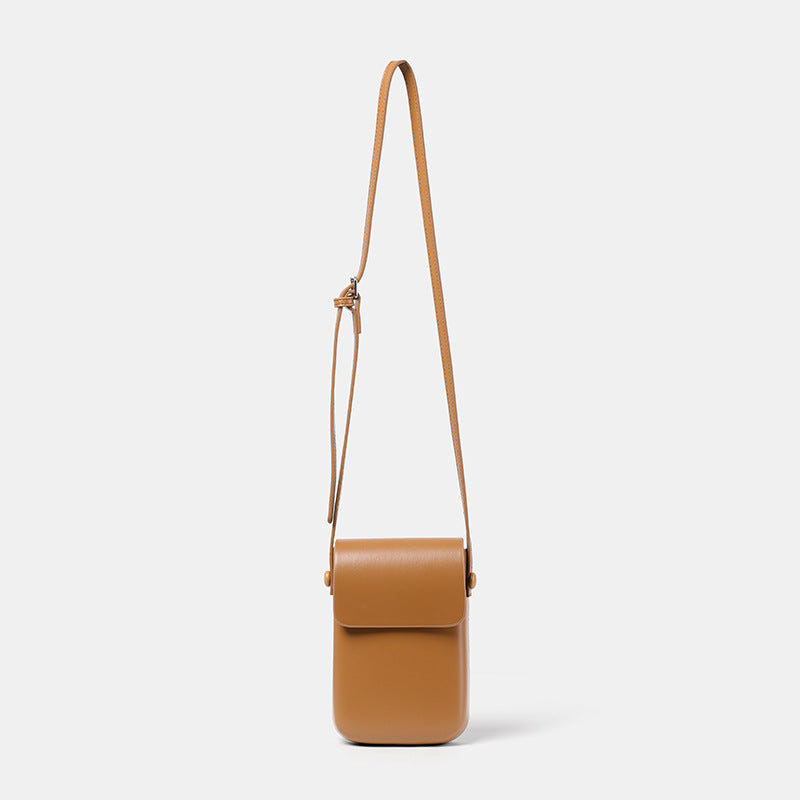 Compact Leather Crossbody Pouch Calm Wears