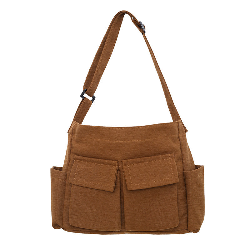 Multi-Pocket Casual Shoulder Bag Calm Wears