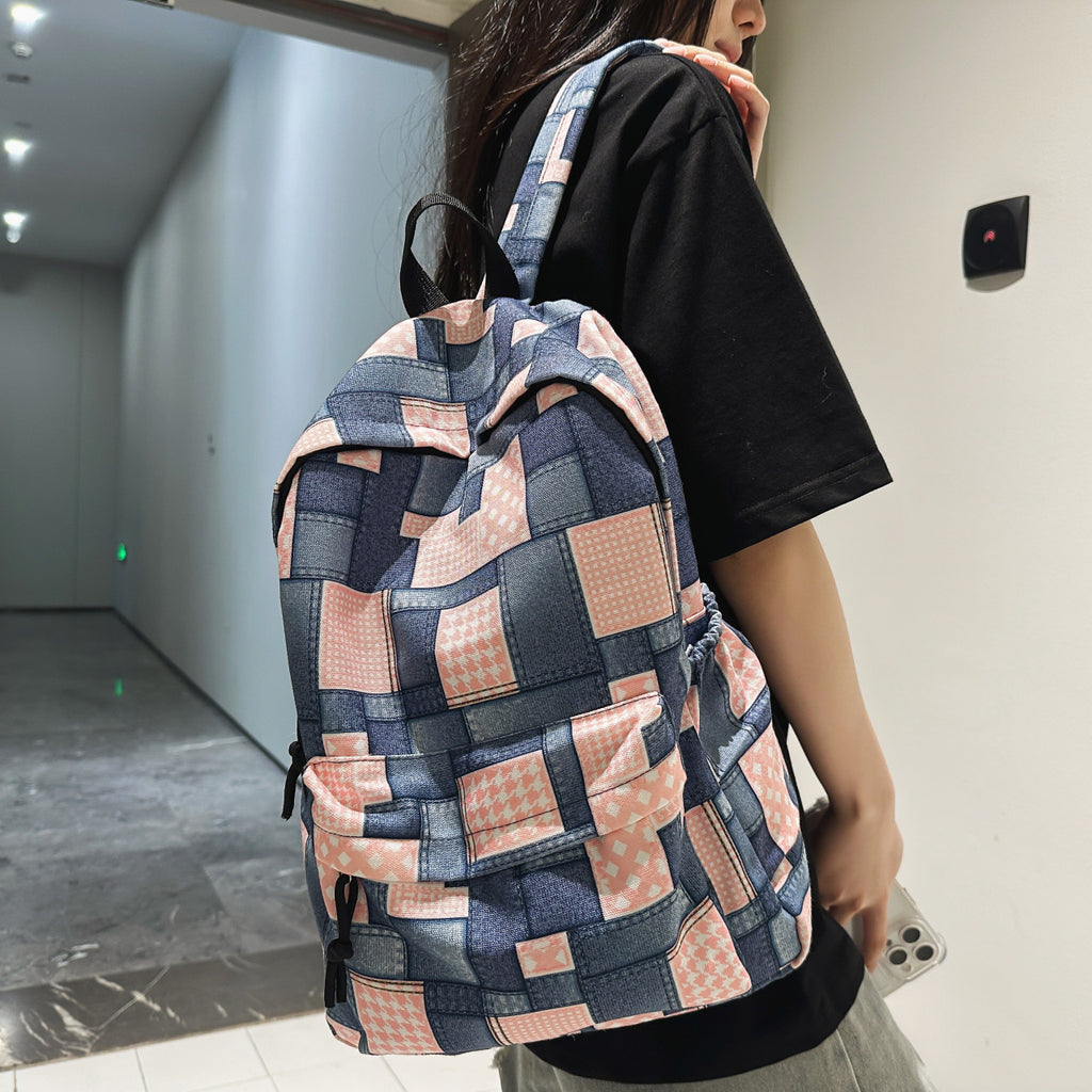 Backpack in Creative Patchwork Design