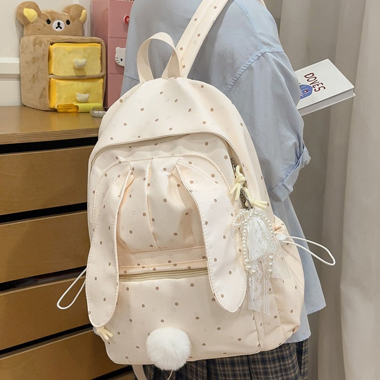Backpack With Cute Rabbit Design