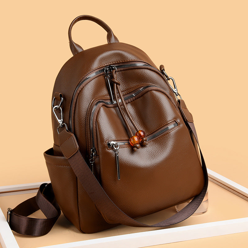 Premium Leather Travel Backpack