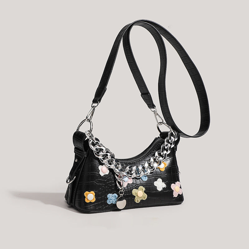 Decorative Chain Strap Handbag