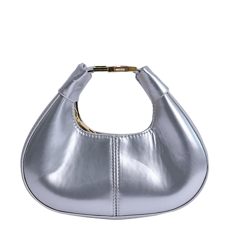 Glossy Patent Leather Evening Handbag