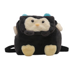 Plush backpack with cute penguin design
