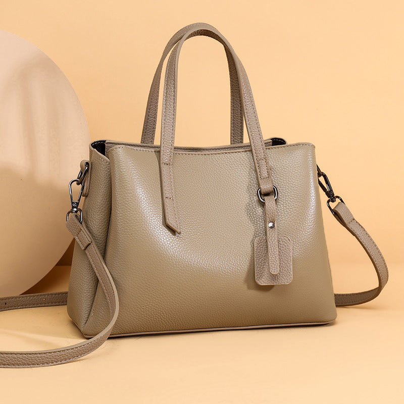 Textured Leather Tote Bag  1785771205