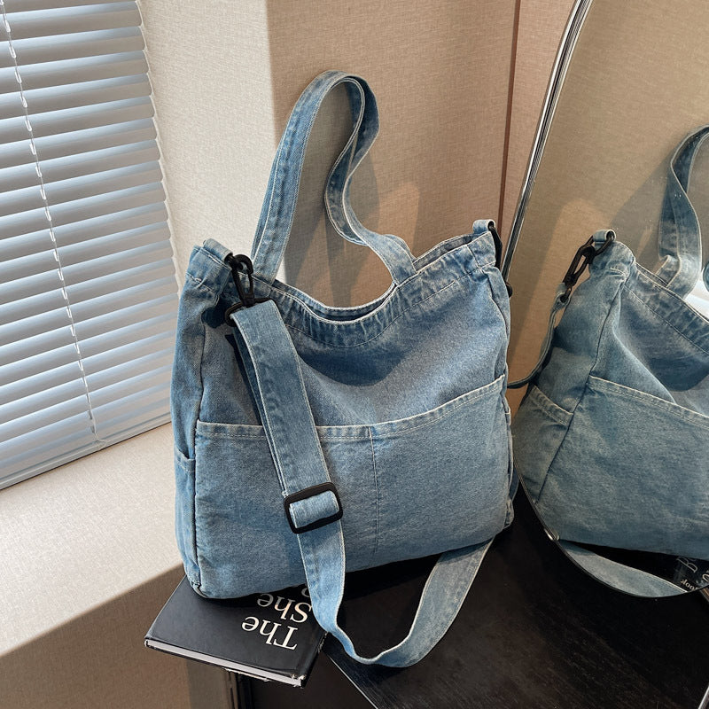 Premium Denim Shoulder Bag Calm Wears