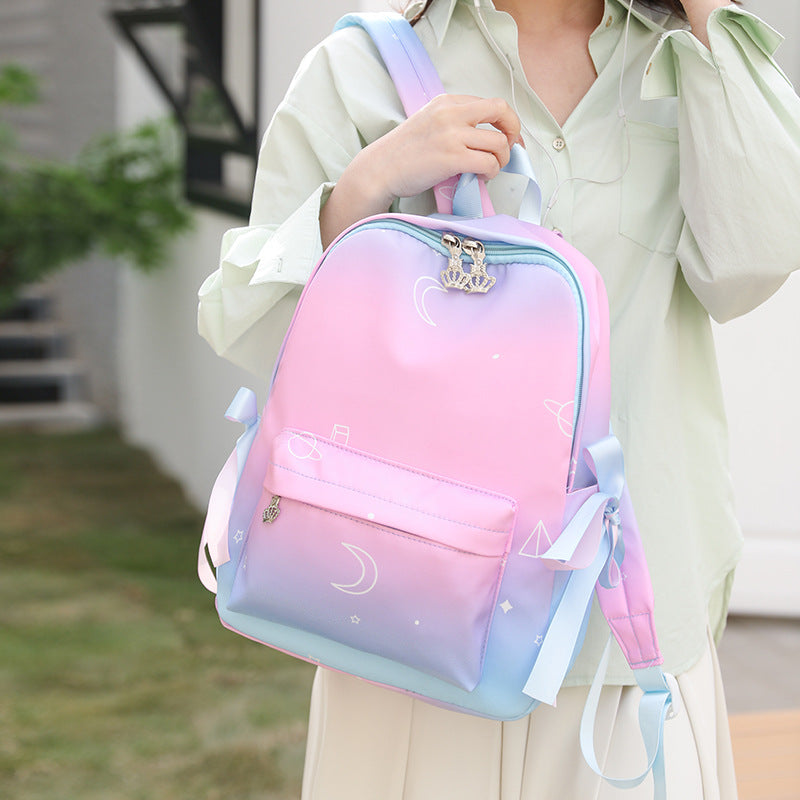 Stylish Galaxy Print Backpack