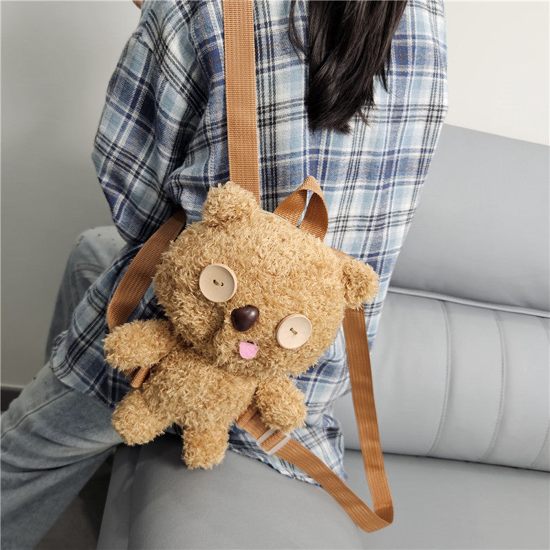 Cute Cuddly Backpack with Bear Motif