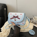 Adorable Bow-Embellished Crossbody Bag