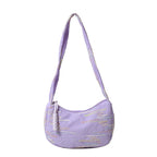 Textured Fabric Shoulder Bag