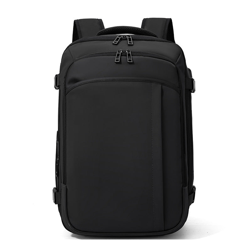 Elegant and Functional Laptop Backpack with Comprehensive Storage-https://detail.1688.com/offer/1045216404650.html-Calm Wears-Black-nan-Calm Wears