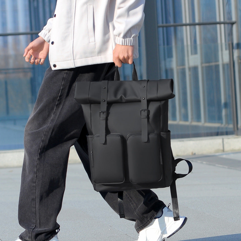 Roll-Top Waterproof Urban Backpack Calm Wears