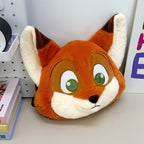 Plush backpack with cute fox design