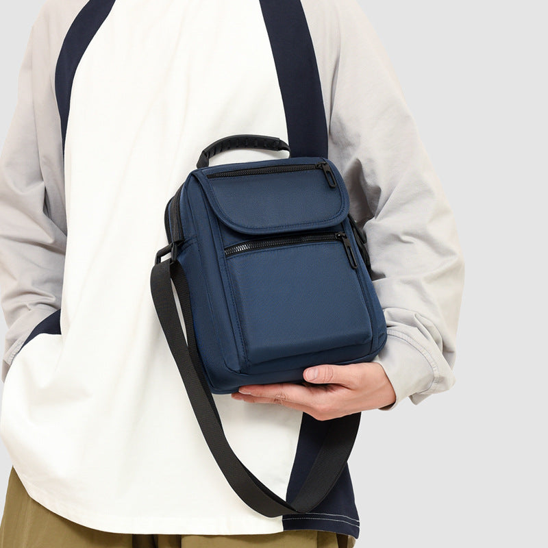 Compact Multi-Pocket Messenger Bag