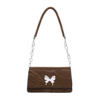 WoChic Designer Handbag with Butterfly Accent