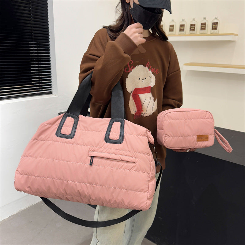 Versatile Quilted Travel Duffel Bag