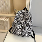 Stylish Backpack in Leopard Print