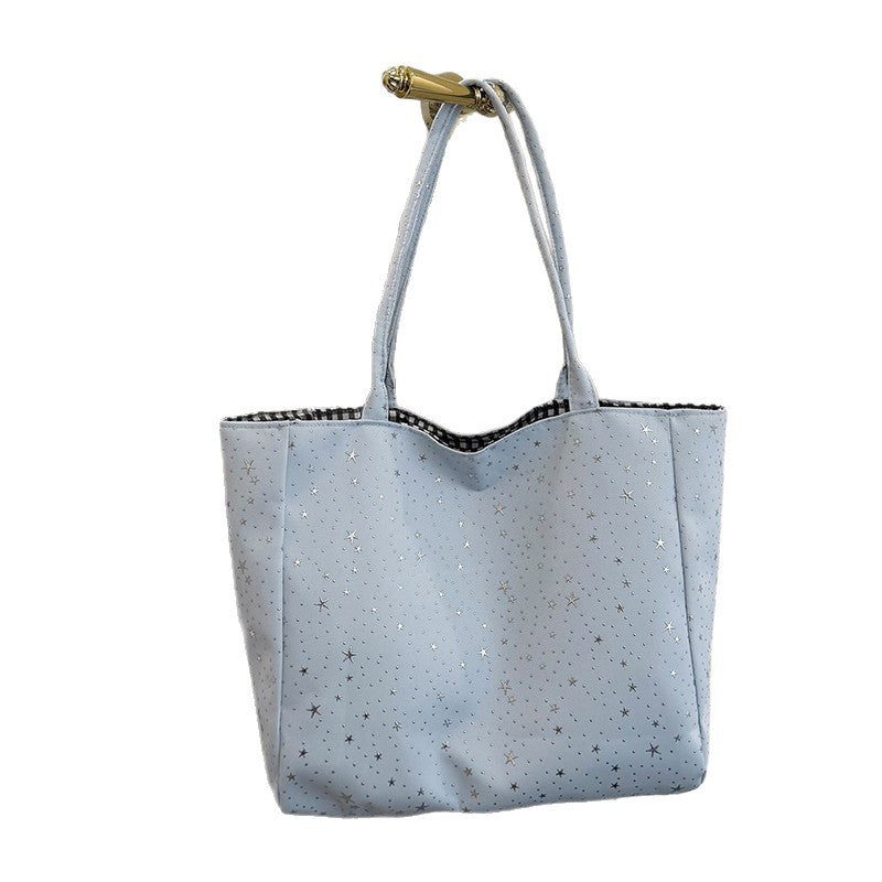 Stylish Star-Patterned Tote Bag
