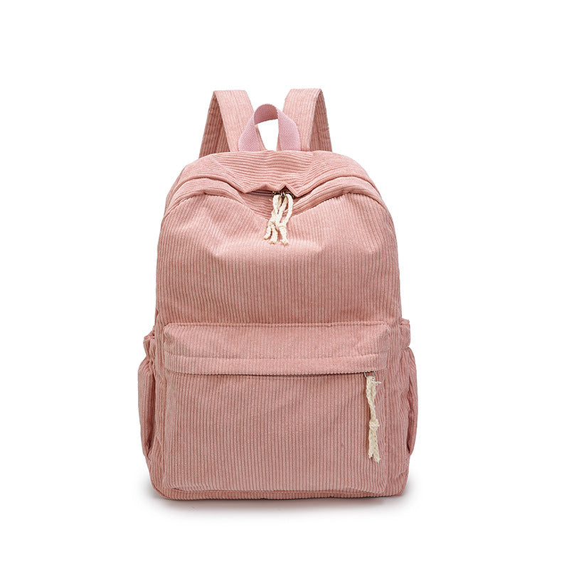 Cord Backpack with Practical Compartments