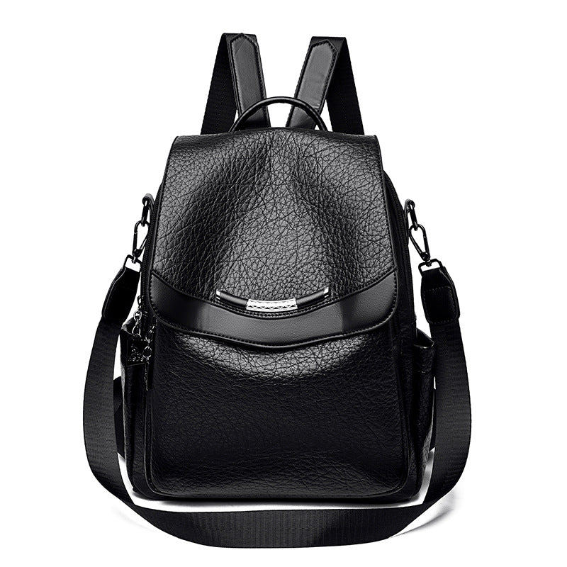 Chic Textured Leather Backpack